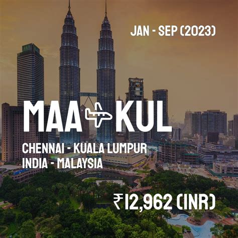 $88 CHEAP FLIGHTS from Chennai to Kuala Lumpur (MAA.